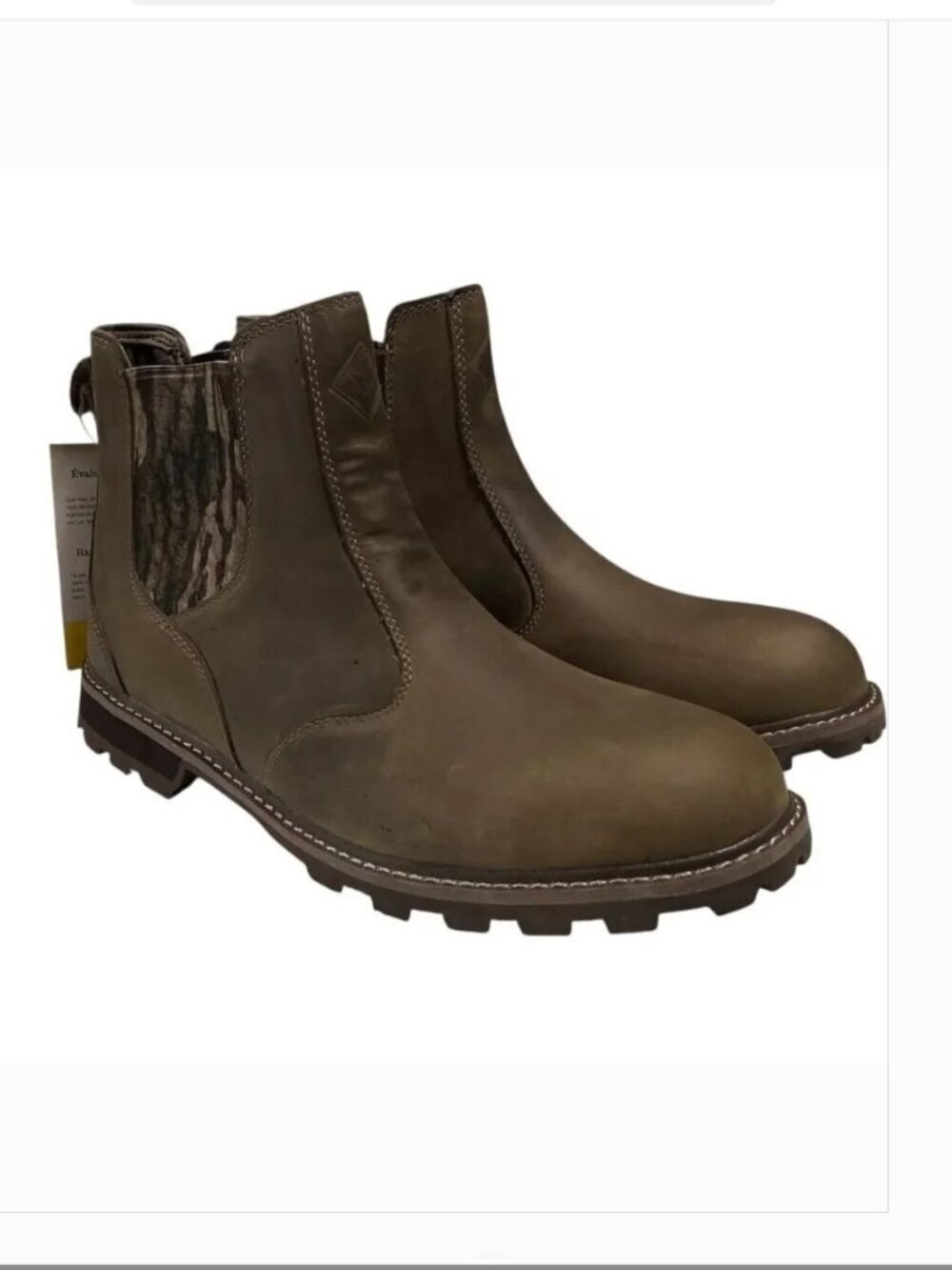 Muck Boot Company Mens 12.5 Brown Chelsea Outdoor Waterproof Leather Boots NEW